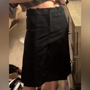 Dolce & Gabbana Office Business Black Pencil Skirt Zebra Lined Pants Size XS 2